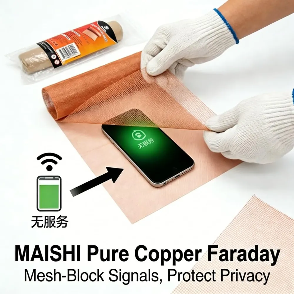 MAISHI Pure Copper Mesh, 40 Mesh, 8.2 x 23.6 in - view 2