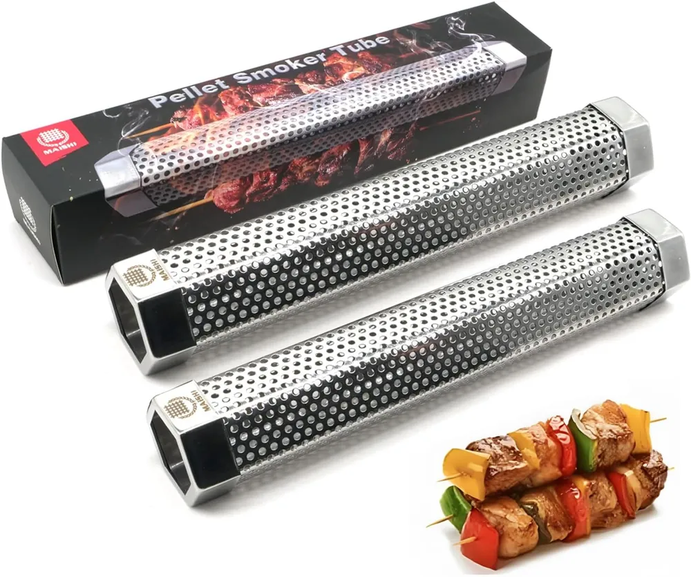 MAISHI Pellet Smoker Tube, 12 Inch, 2 Pack