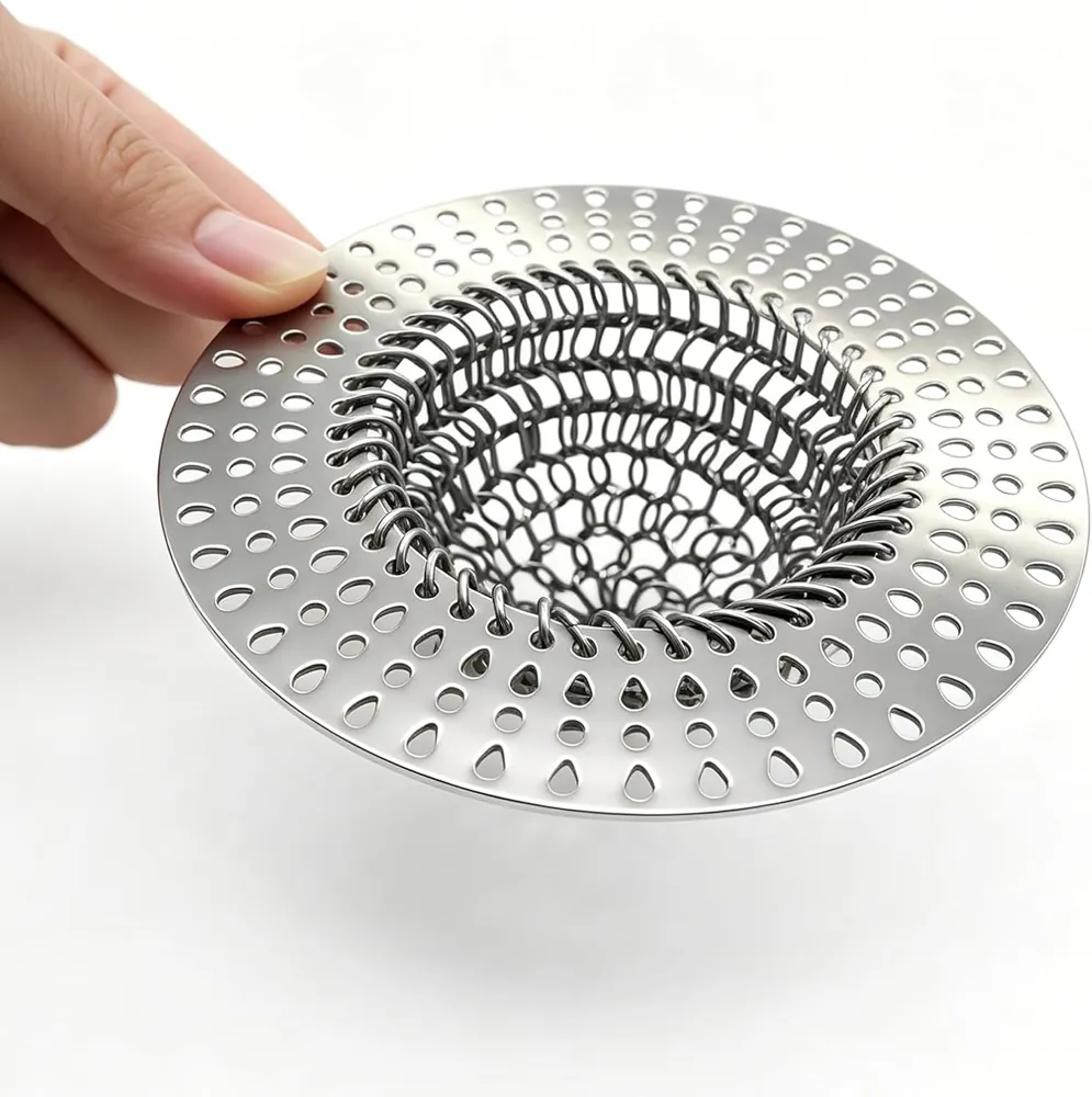 MAISHI 304 Stainless Steel Mesh Kitchen Sink Strainer, 2 Pack