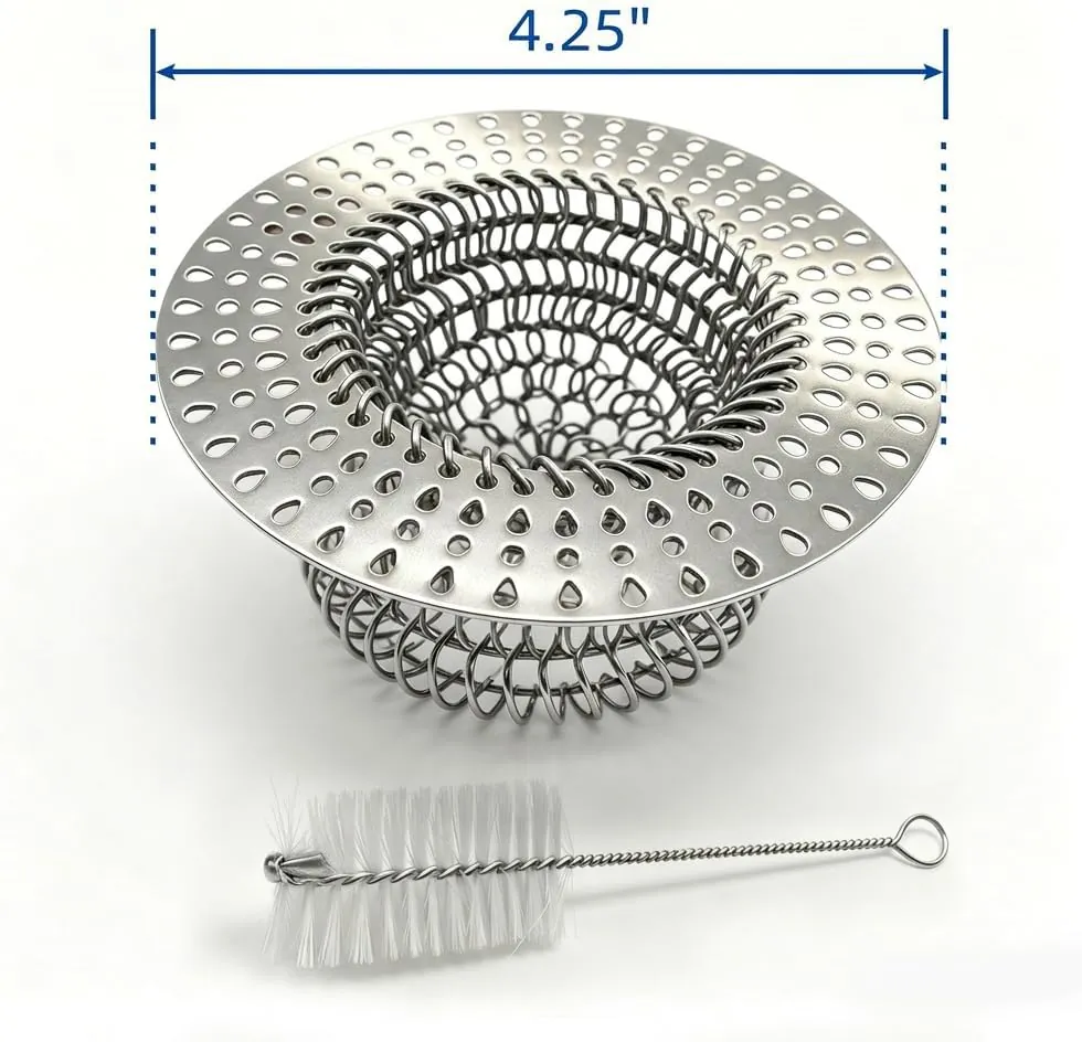 MAISHI 304 Stainless Steel Mesh Kitchen Sink Strainer, 2 Pack - view 2