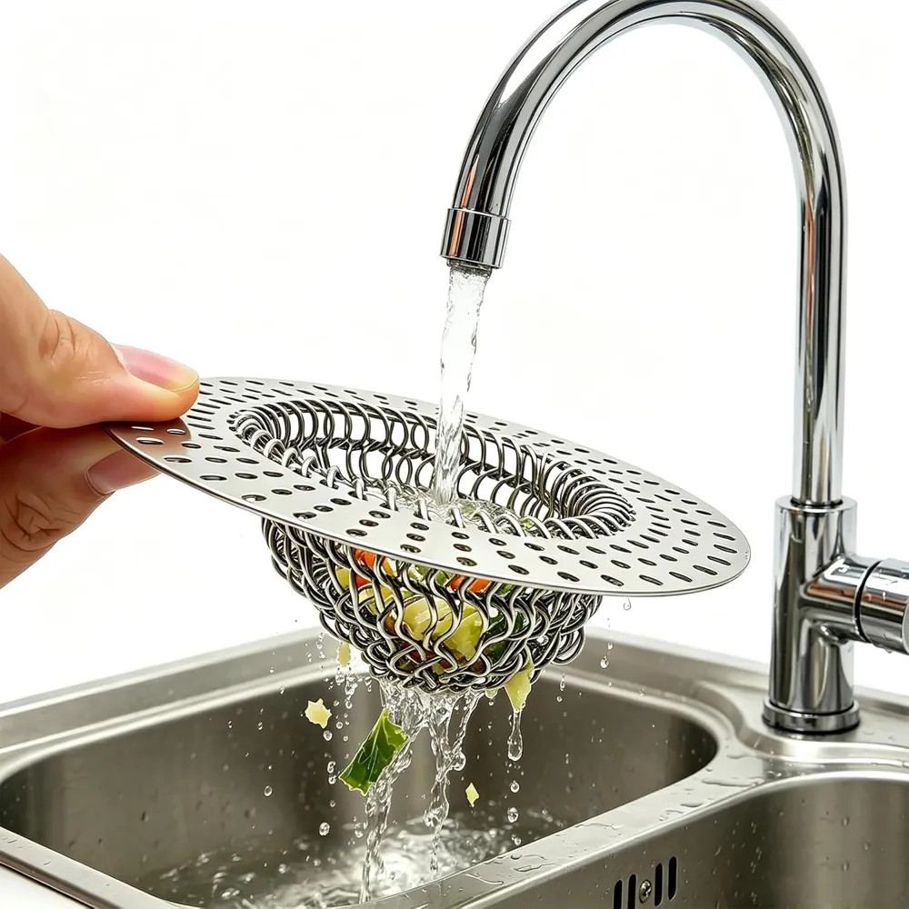 MAISHI 304 Stainless Steel Mesh Kitchen Sink Strainer, 2 Pack - view 4